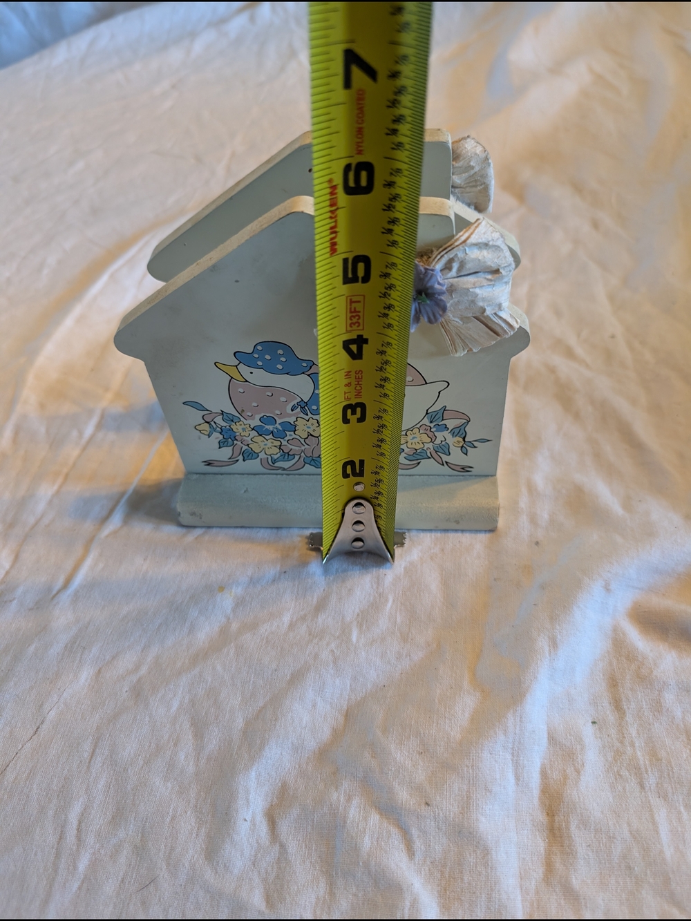 2/30$ Vintage White and Pastel Duck Napkin Holder - Picture 6 of 7